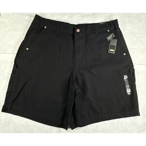 LCKR Lajoie Mens 2XL Black Utility Casual Stretch Cargo Shorts ‎ NWT